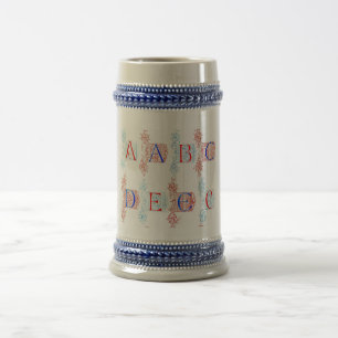 Caneca De Cerveja Alphabet Mug