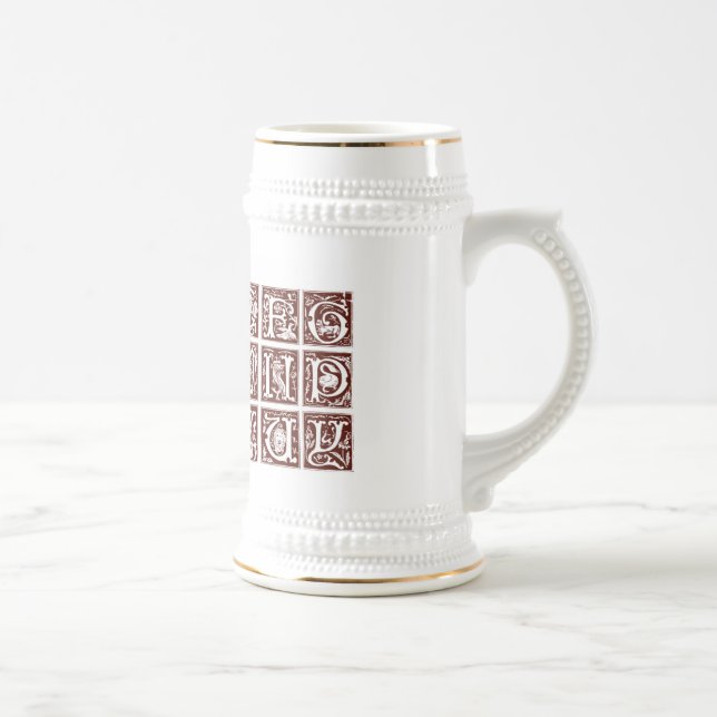 Caneca De Cerveja Alphabet Mug do século XVI (Direita)