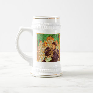 Caneca De Cerveja Alphonse Mucha Príncipe e Dragão