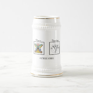 Caneca De Cerveja Amar a paz e a harmonia