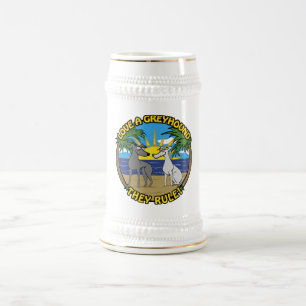 CANECA DE CERVEJA AME UM GALGO QUE ORDENAM!
