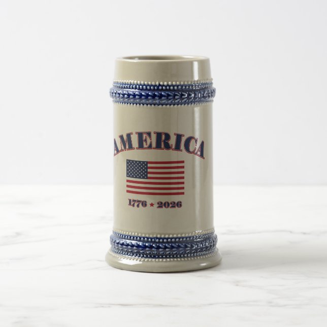 Caneca De Cerveja América 1776 / 2026 (Centro)