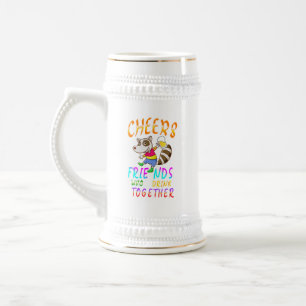 Caneca De Cerveja Amigos Que Bebem Juntos