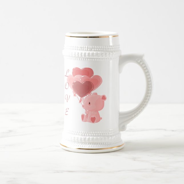 Caneca De Cerveja Amor Bear Mug (Direita)