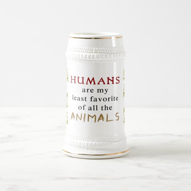 Caneca De Cerveja Animais São Melhores Que Pessoas (Centro)