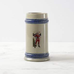 Caneca De Cerveja Anime Ginásio Papai Noel Fitness Natal