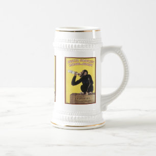 Caneca De Cerveja Anisetta Evangelisti Vintage Líquido E Mugs, Cane