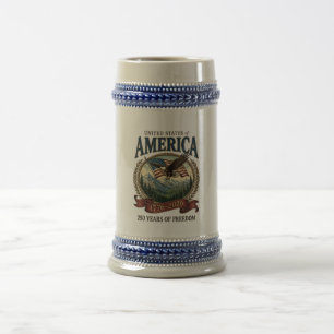Caneca De Cerveja Aniversário de 250 anos da América