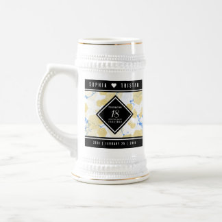 Caneca De Cerveja Aniversário de Casamento de Porcelana 18