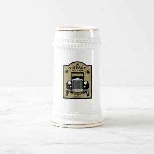 Caneca De Cerveja Aniversário Engraçado de Marco Miliário Além da Co