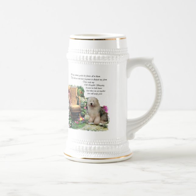 Caneca De Cerveja Antigos presentes de ovelha em inglês (Direita)