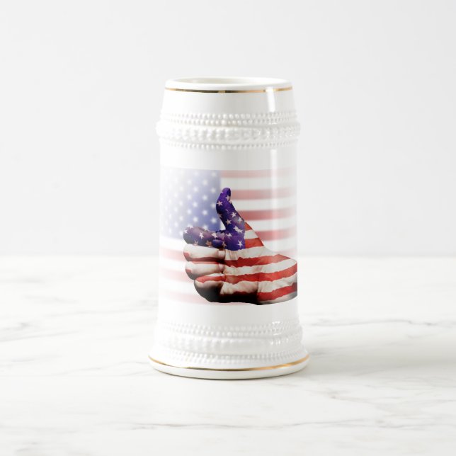 Caneca De Cerveja Aponta para os EUA! (Centro)