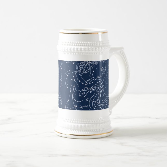 Caneca De Cerveja Aquário (Frente Esquerda)