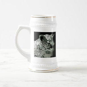 Caneca de cerveja árabe de Cub do leopardo