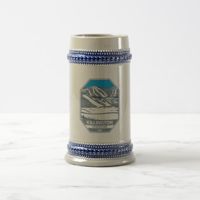 Caneca De Cerveja Área de esqui de Killington Vermont (Centro)