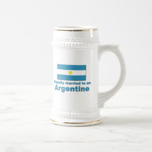 Caneca De Cerveja Argentina feliz casada