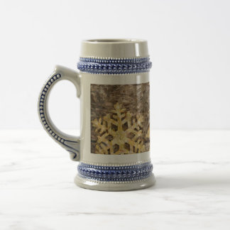Caneca De Cerveja Árvore de Natal do País com Flocos de Neve