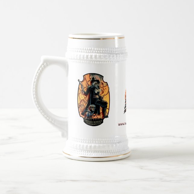 Caneca De Cerveja As Aventuras Do Capitão Honor E Do Yeoman Lux! (Esquerda)