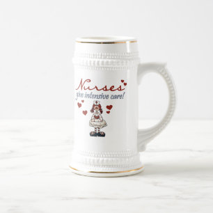 Caneca De Cerveja As enfermeiras dão t-shirt e presentes dos