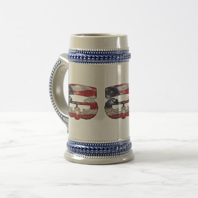 CANECA DE CERVEJA ASSALTO AÉREO  (Frente Esquerda)
