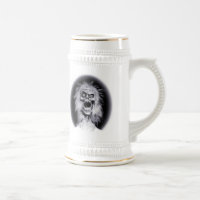 Caneca de cerveja assombrada da mansão do