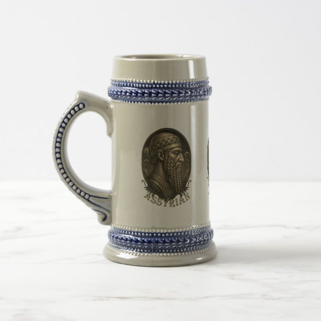 Caneca De Cerveja Assyrian ( SARGON )Mug (Esquerda)