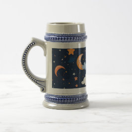 Caneca De Cerveja astronomia de papel padrão celeste