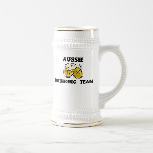 Caneca de cerveja australiana da equipe do bebendo (Direita)
