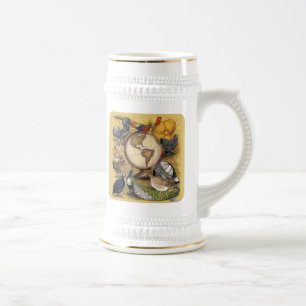 Caneca De Cerveja Aves de capoeira do mundo