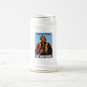 Caneca De Cerveja Aviadores Afro-Americanos Combatem Pilotos do WW2
