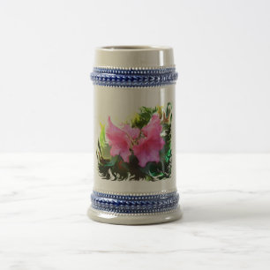 Caneca De Cerveja Azaléia flor