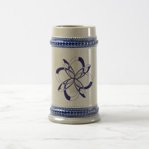 Caneca de cerveja azul-celeste