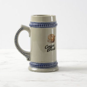 Caneca De Cerveja Azul/Cinza 22 oz/Branco/Dourado 20 oz Tamanho
