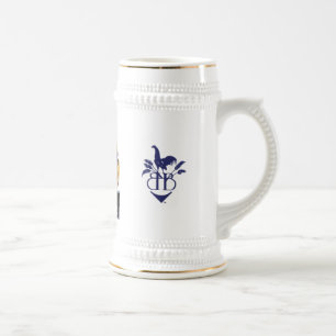 Caneca de cerveja azul da cerveja 18oz da galinha