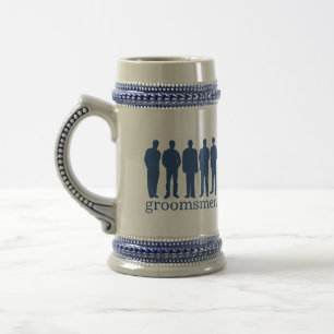 Caneca de cerveja azul da cerveja do solteiro