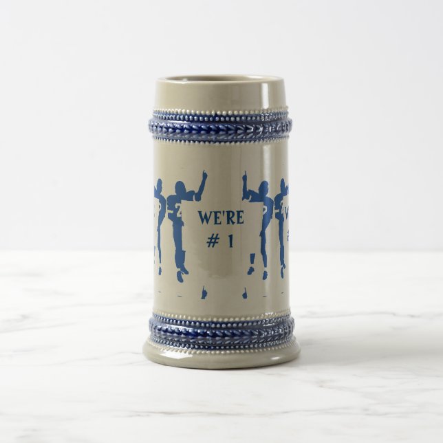 CANECA DE CERVEJA AZUL E BRANCO (Centro)