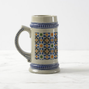 Caneca De Cerveja azulejos cerâmicos de Granada Mug