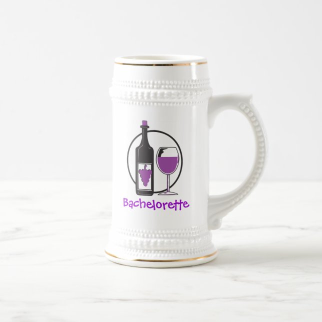 Caneca De Cerveja Bachelorette Red wine Party (Direita)