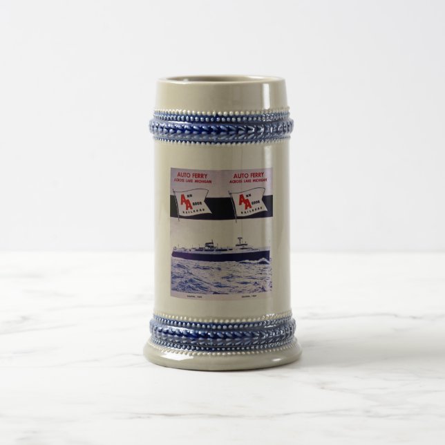 Caneca De Cerveja Balsa de carro o Lago Michigan da estrada de ferro (Centro)