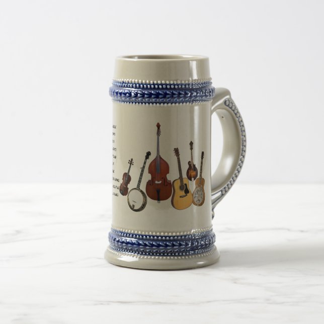 CANECA DE CERVEJA BANDA BLUEGRASS (Frente Esquerda)