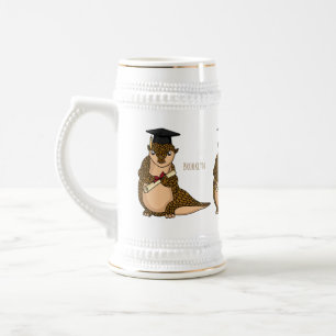 Caneca De Cerveja Banda desenhada para graduação de pangolina