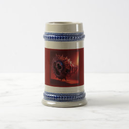 Caneca De Cerveja Bandeira Americana Infundida No Tubo Mandelbrot