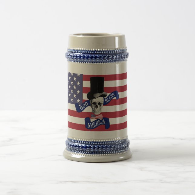 Caneca De Cerveja Bandeira Americana Patriótica (Centro)
