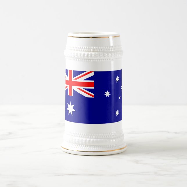 Caneca De Cerveja Bandeira Australiana Patriótica (Centro)