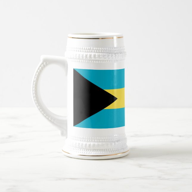 Caneca De Cerveja Bandeira Bahamiana (Esquerda)