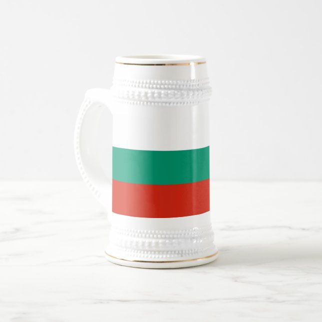 Caneca De Cerveja Bandeira Búlgara Patriótica (Frente Esquerda)