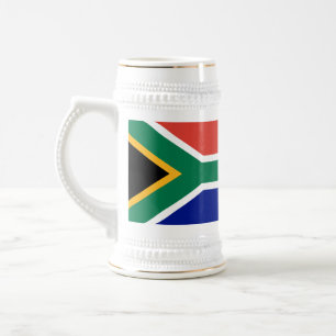 Caneca De Cerveja Bandeira da África do Sul