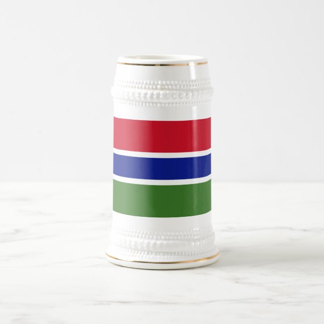 Caneca De Cerveja Bandeira da Gâmbia (Centro)