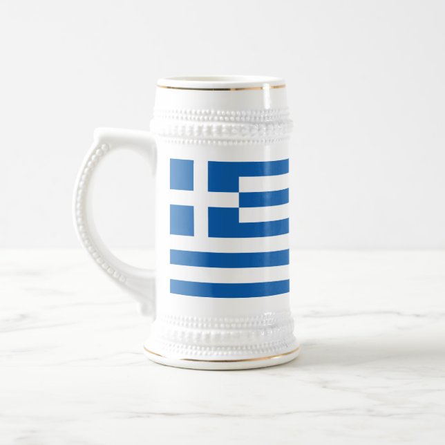 Caneca De Cerveja Bandeira da Grécia (Esquerda)