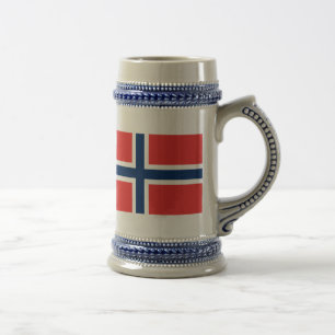 Caneca De Cerveja Bandeira da Noruega